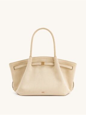 JW Pei - Hana Medium Faux Suede Tote Bag (off-white)